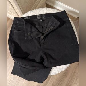 White House Black Market 
Women's High Rise Black Sparkle Jeans